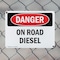 Signmission On Road Diesel Danger Sign, Plastic, 10in W x 7in L, 2PK OS-2PACK-DS-P-710-L-1126 - alternate 3